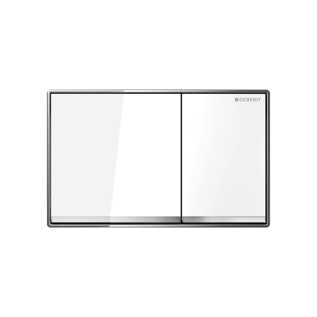 ΠΛΑΚΕΤΑ GEBERIT OMEGA 60 115.081.SI.1 ΛΕΥΚΟ ΓΥΑΛΙ - Image 4