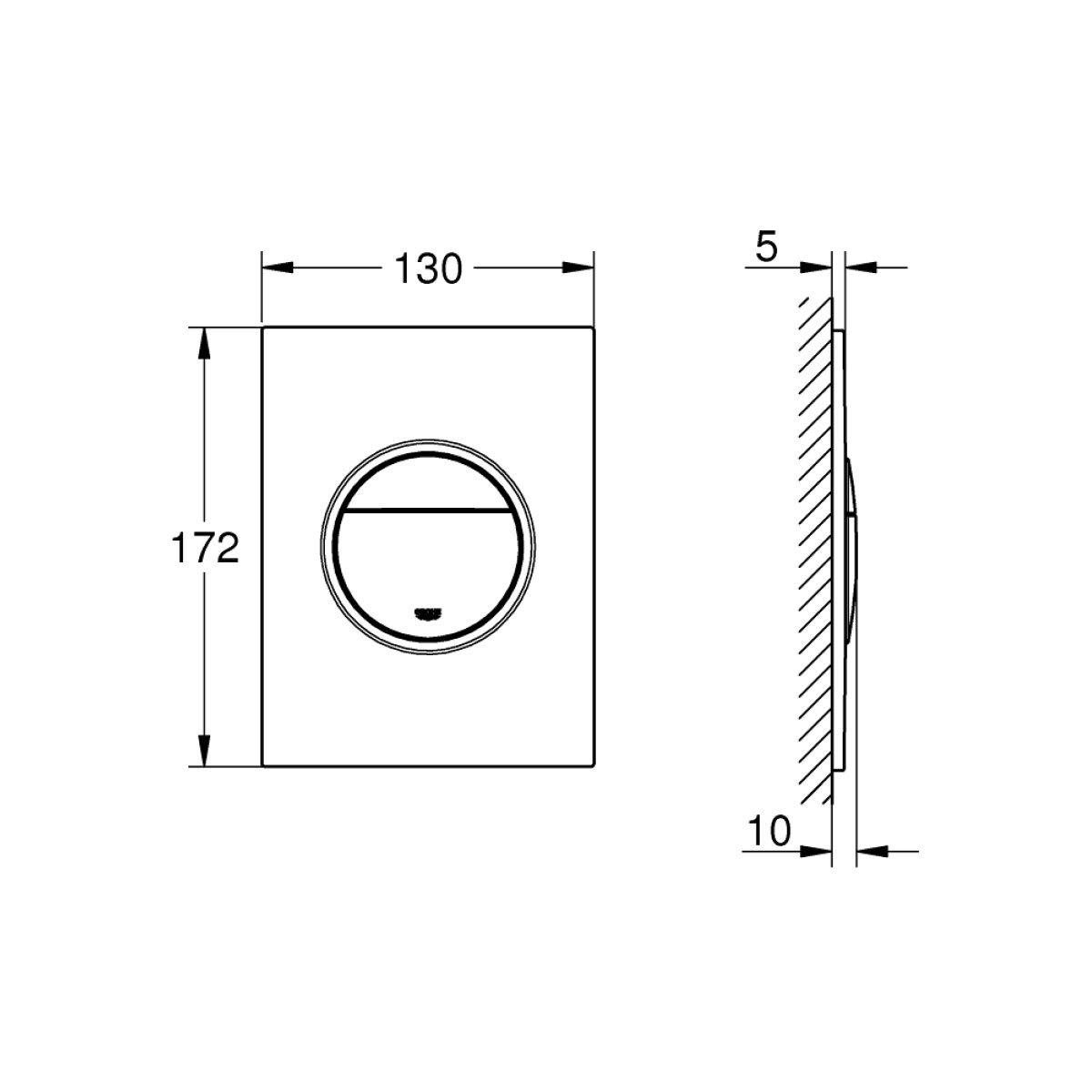 ΠΛΑΚΕΤΑ GROHE 37601GL0 NOVA COSMOPOLITAN S COOL SUNRISE - Image 3
