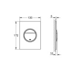 ΠΛΑΚΕΤΑ GROHE 37601SH0 NOVA COSMOPOLITAN S ALPINE WHITE - Image 3