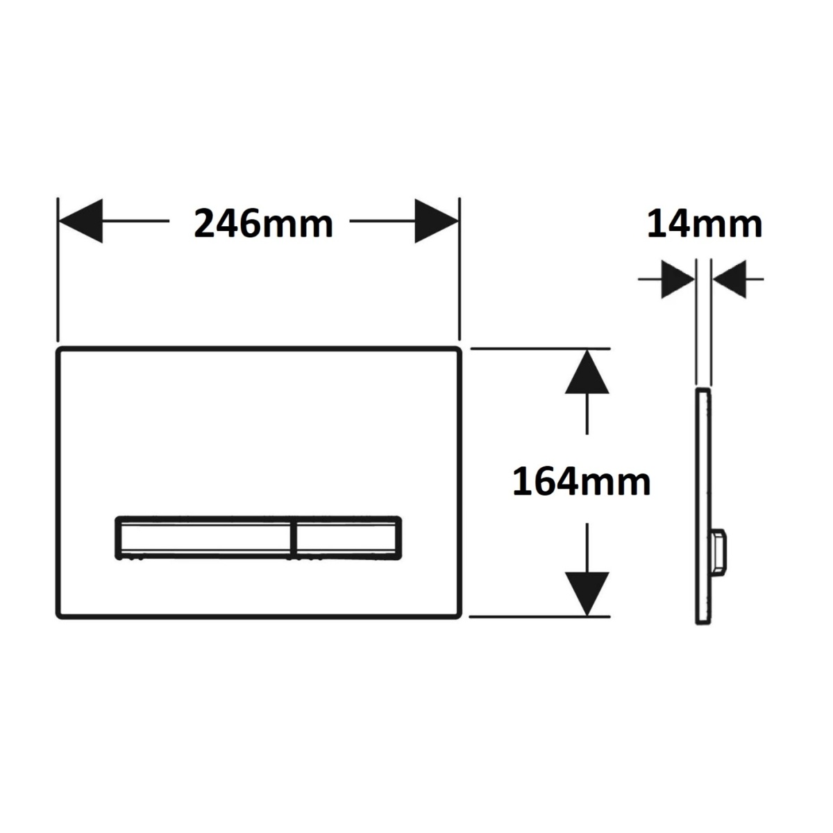 ΠΛΑΚΕΤΑ GEBERIT SIGMA 50 115.788.JK.2 LAVA ΓΥΑΛΙ - Image 2
