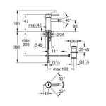 ΜΠΑΤΑΡΙΑ ΜΠΙΝΤΕ ESSENCE 24178001 ΧΡΩΜΕ GROHE - Image 3