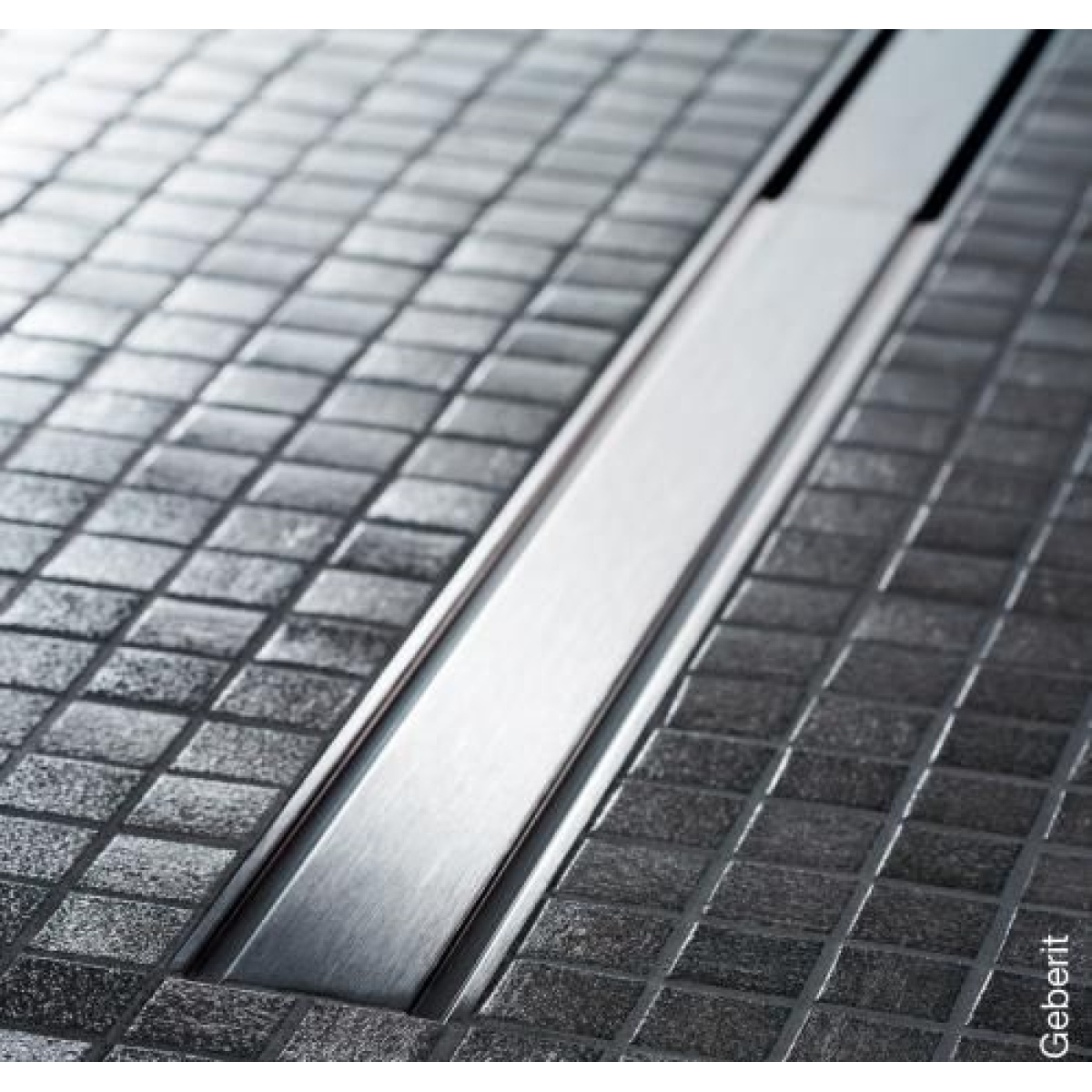 ΣΕΤ ΣΙΦΩΝΙ ΚΑΙ ΚΑΝΑΛΙ ΔΑΠΕΔΟΥ CLEANLINE20 30cm-60cm BRUSHED STAINLESS STEEL GEBERIT - Image 3