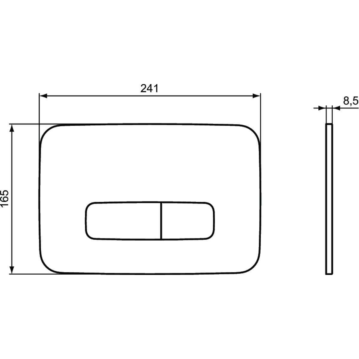 ΠΛΑΚΕΤΑ PROSYS OLEAS M3 R0123AC ΛΕΥΚΗ IDEAL - Image 2