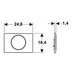 ΠΛΑΚΕΤΑ GEBERIT SIGMA 10 115.787.SN.5 ΧΡΩΜΕ - Image 3