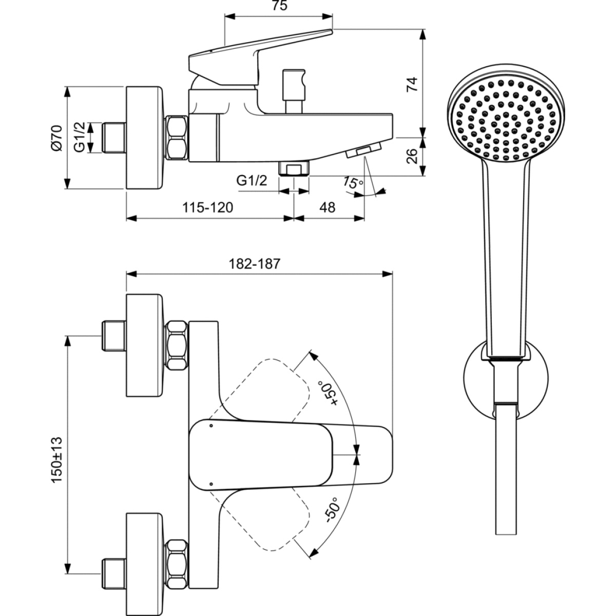 ΜΠΑΤΑΡΙΑ ΛΟΥΤΡΟΥ CERAPLAN ΣΕΤ ΧΡΩΜΕ IDEAL - Image 3