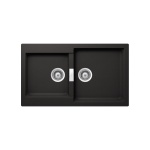 ΝΕΡΟΧΥΤΗΣ ΓΡΑΝΙΤΗ 86x50cm CRISTALITE MANHATTAN 30290 NERO SCHOCK