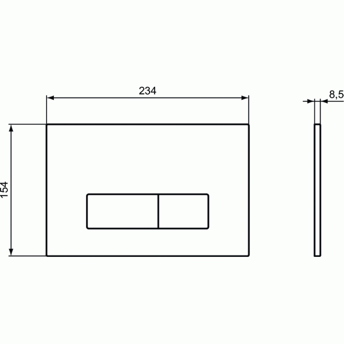ΠΛΑΚΕΤΑ PROSYS OLEAS M2 R0121AC ΛΕΥΚΗ IDEAL - Image 3