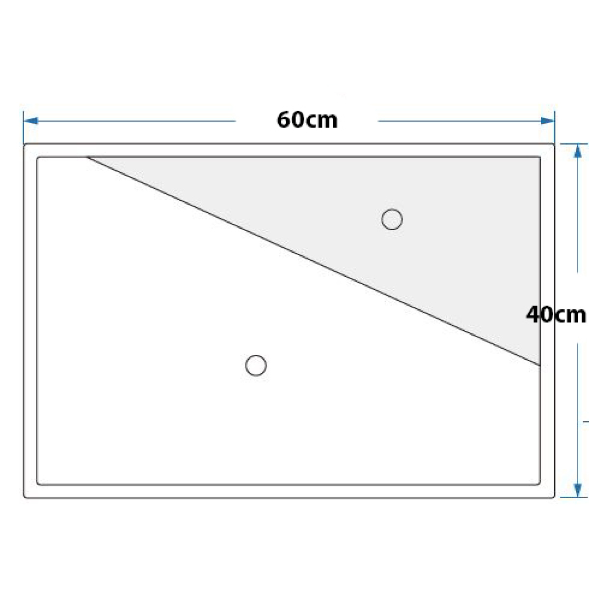ΝΙΠΤΗΡΑΣ ΤΡΑΠΕΖΙΟΥΜ 40x60cm ΜΑΥΡΟΣ ΕΛΕΥΘΕΡΗΣ ΤΟΠΟΘΕΤΗΣΗΣ PICCADILLY - Image 2