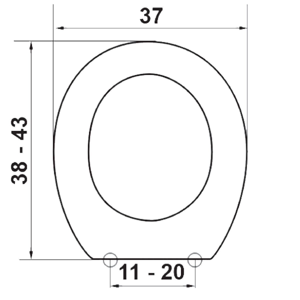 ΚΑΛΥΜΜΑ W.C. Β. Τ. ΙΘΑΚΗ ΛΕΥΚΟ 38-43x37 (11-20) - Image 3