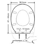 ΚΑΛΥΜΜΑ W.C. UNIVERSAL ΙΘΑΚΗ SLOW-CLOSE 41-44x36,5 (11,2-17,5) - Image 2