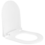 ΚΑΛΥΜΜΑ W.C. ΛΕΥΚΟ SLOW CLOSE D-SHAPE 40,5-44,5x35,6 (12-17)