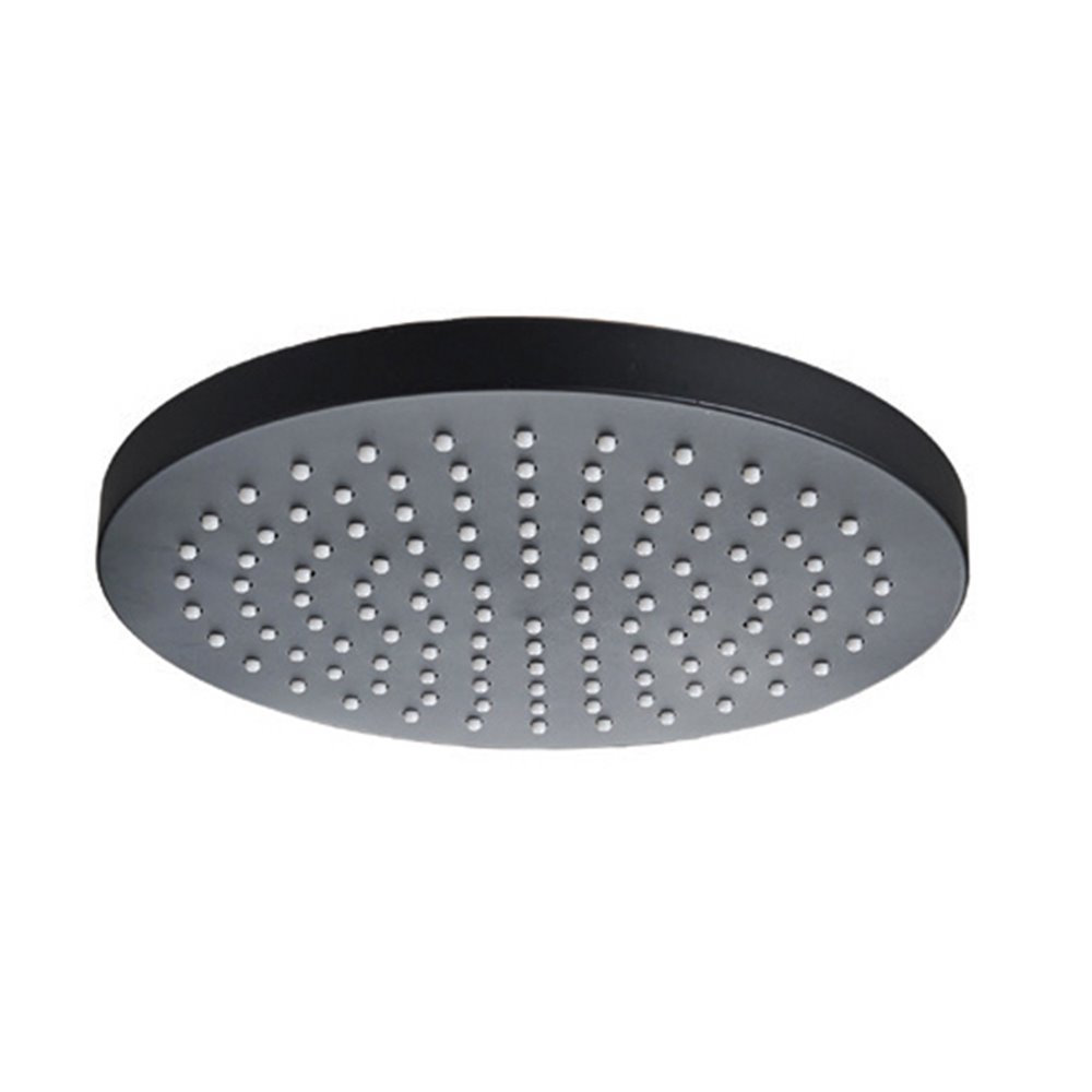 KRSH1_2 Κεφαλή ντους μαύρη ματ KR-SH1 PRAXIS Ø20cm - Image 1