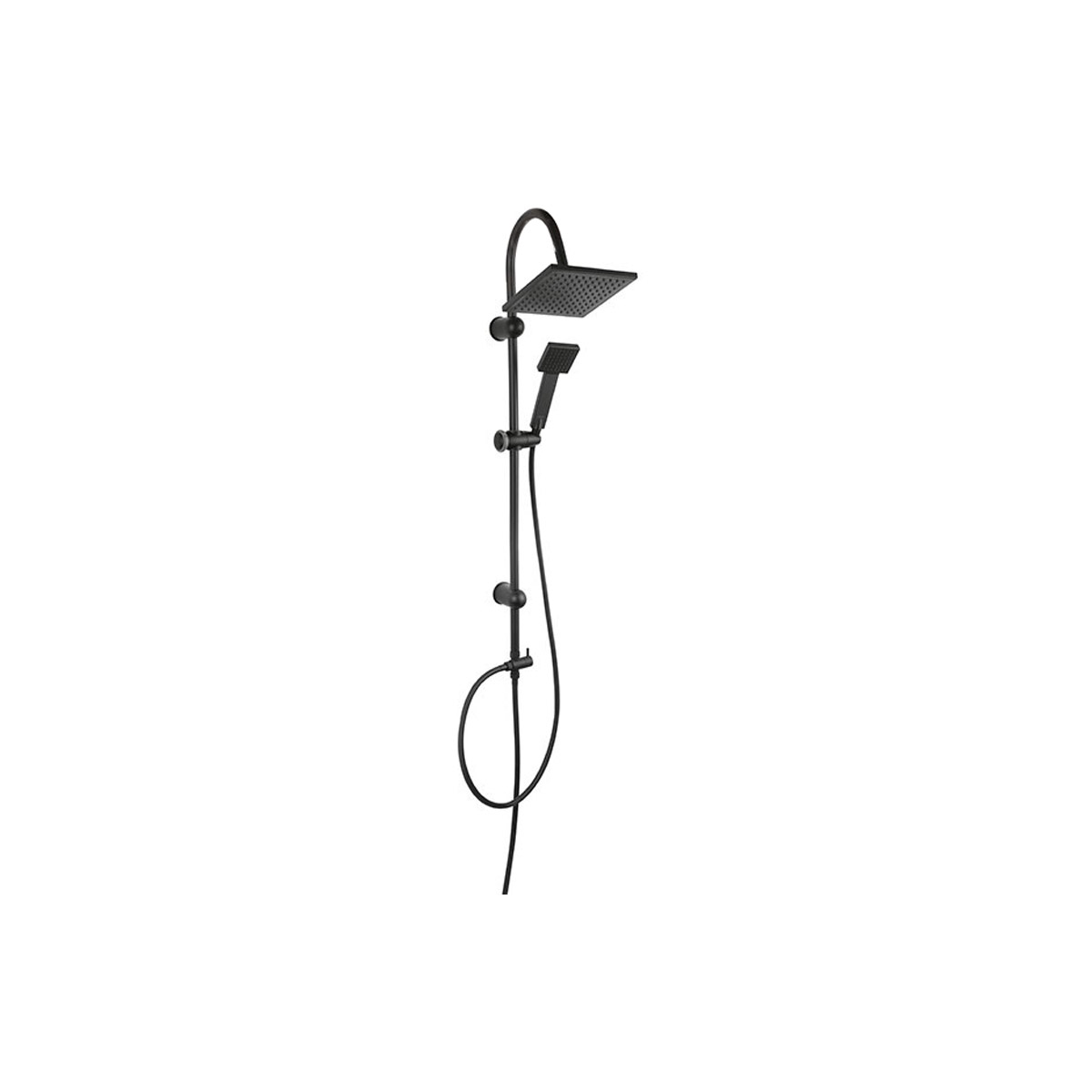 NP22BL Κολόνα σταθερού ντους SQUERTO Black NP22-BL FERRO - Image 1