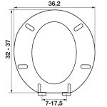 ΚΑΛΥΜΜΑ W.C. ΤΥΠΟΥ “SMALL” I.S. ΛΕΥΚΟ 32-37x36,2 (7-17,5) - Image 4