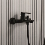 Ορειχάλκινη μπαταρία ELINOR MATT BLACK ICF 6491191MB
