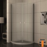 ΚΑΜΠΙΝΑ ΗΜΙΚΥΚΛΙΚΗ ΔΙΑΦΑΝΟ ΚΡΥΣΤΑΛΛΟ ICS 109S 90x90x200