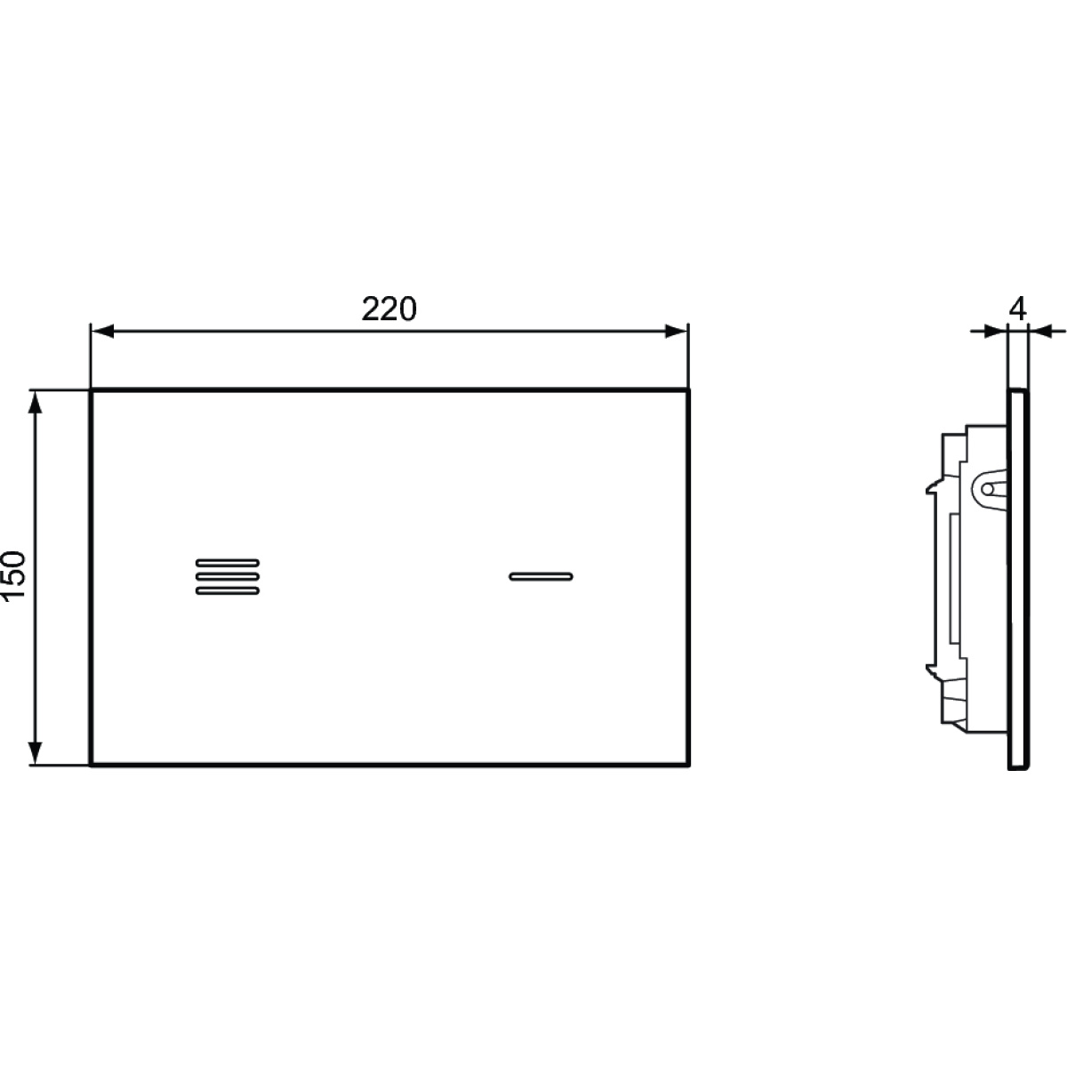 ΠΛΑΚΕΤΑ IDEAL SYMFO NT1 R0129RX ΗΛΕΚΤΡΟΝΙΚΗ ΜΑΥΡΗ - Image 3