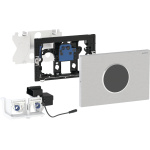 ΠΛΑΚΕΤΑ GEBERIT SIGMA 10 ΦΩΤΟΚΥΤΤΑΡΟΥ 115.906.SN.6 BRUSHED ΑΝΟΞΕΙΔΩΤΗ ΒΙΔΩΤΗ - Image 3