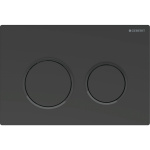 ΠΛΑΚΕΤΑ GEBERIT OMEGA 20 115.085.16.1 ΜΑΥΡΗ ΜΑΤ
