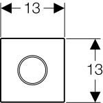 ΦΩΤΟΚΥΤΤΑΡΟ ΟΥΡΗΤΗΡΙΟΥ GEBERIT TYPE 10 116.025.SN.1 INOX ΜΑΤ - Image 3