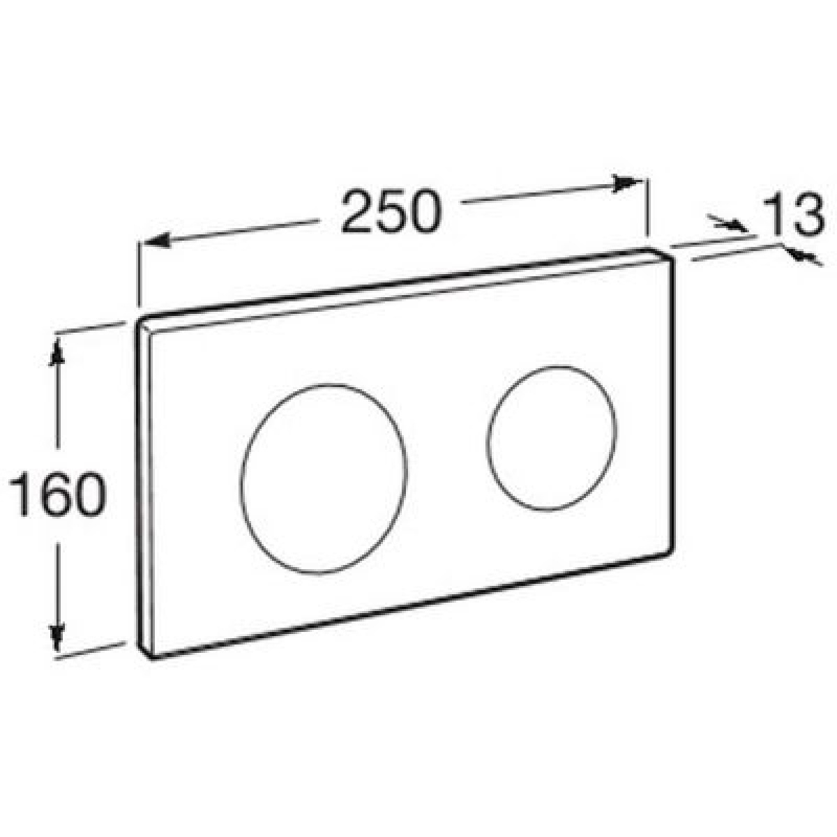 ΠΛΑΚΕΤΑ PL10.A DUAL A89018920P PEARL ΜΑΤ ROCA - Image 2