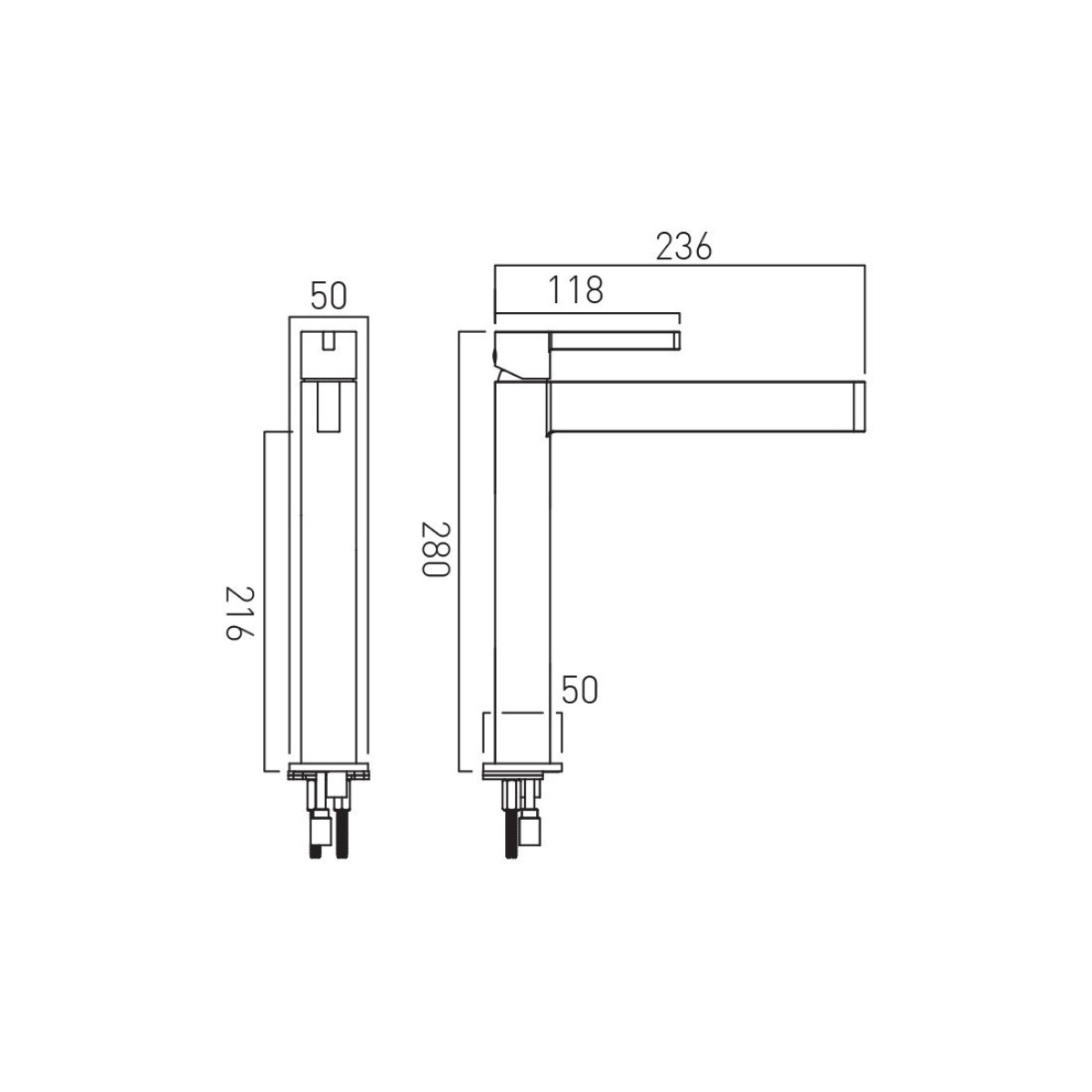 ΜΠΑΤΑΡΙΑ ΝΙΠΤΗΡΟΣ EDIT BRUSHED NICKEL PVD ΨΗΛΗ VADO - Image 2