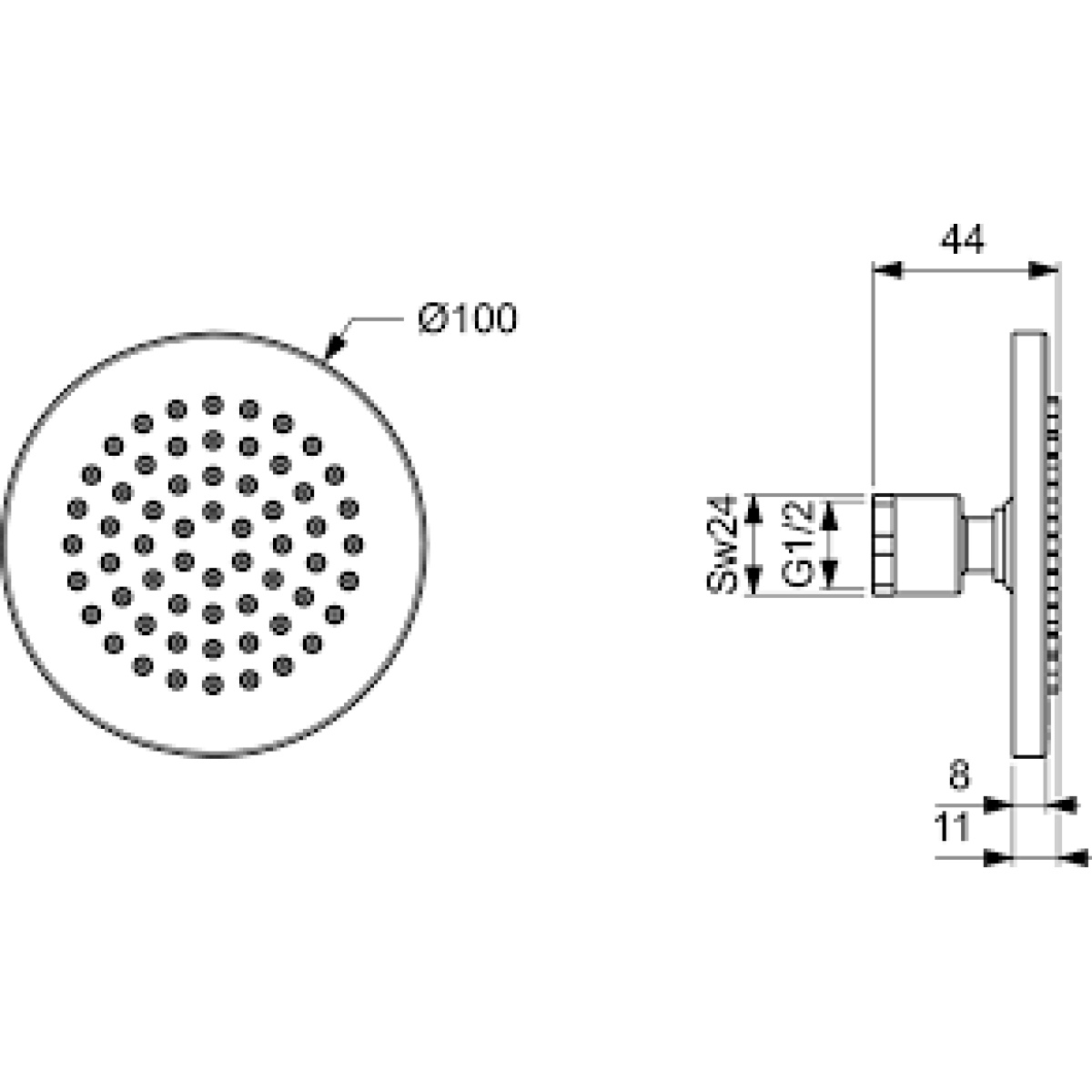 ΚΕΦΑΛΗ ΝΤΟΥΖ IDEALRAIN Φ10 ΧΡΩΜΕ IDEAL - Image 2