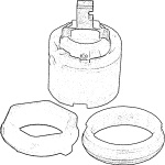 ΜΗΧΑΝΙΣΜΟΣ ΜΠΑΤ ΛΟΥΤΡΟΥ B960863NU IDEAL - Image 2