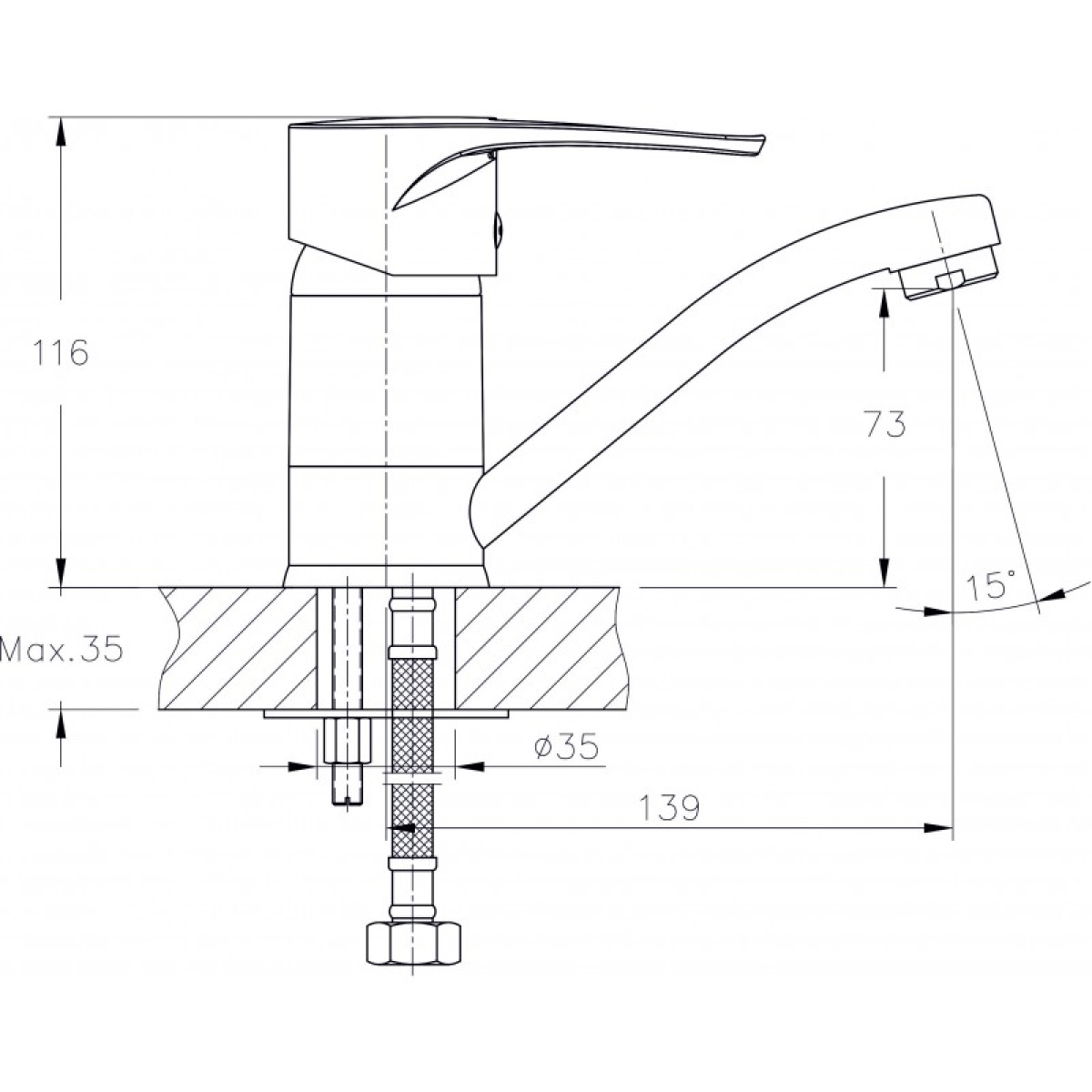 ΟΡΕΙΧΑΛΚΙΝΗ ΜΠΑΤΑΡΙΑ ΚΟΥΖΙΝΑΣ RUNDE ICF 7531320C - Image 2