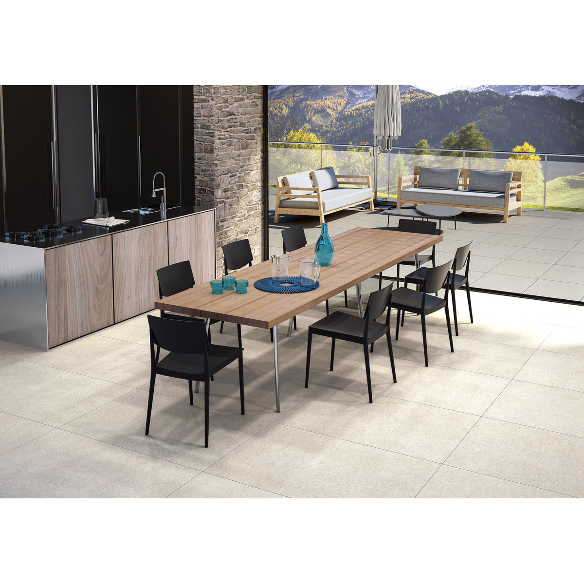 ΠΛΑΚΑΚΙ ΓΡΑΝΙΤΗΣ ΕΤΝΑ ΜΠΕΖ R11 61,3x122,6cm RECTIFIED ΠΡΩΤΗΣ ΠΟΙΟΤΗΤΑΣ - Image 2