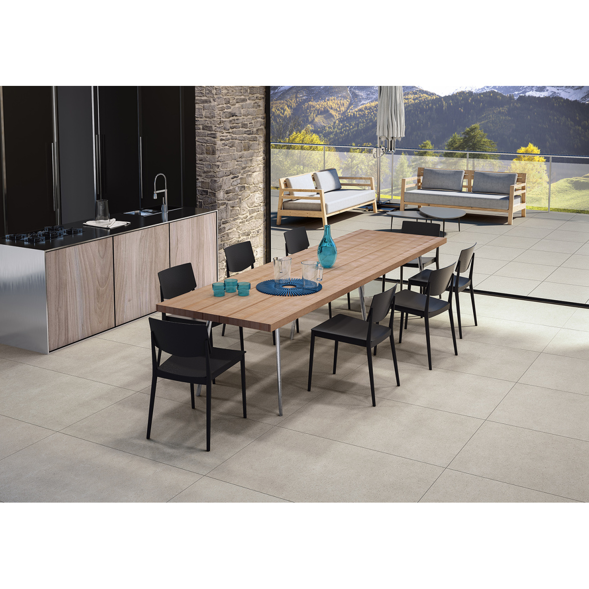 ΠΛΑΚΑΚΙ ΓΡΑΝΙΤΗΣ ΕΤΝΑ ΓΚΡΕΙΤΖΕ R11 61,3x122,6cm RECTIFIED ΠΡΩΤΗΣ ΠΟΙΟΤΗΤΑΣ - Image 2