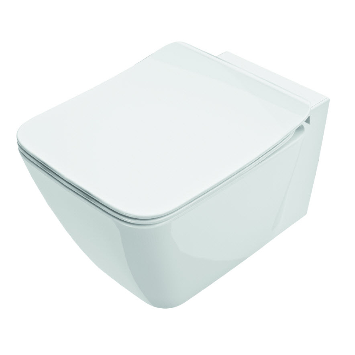 ΚΑΠΑΚΙ ΛΕΚΑΝΗΣ STRADA II  SOFTCLOSE® ΛΕΥΚΟ IDEAL 44,5x36,5 - Image 2
