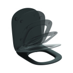 ΚΑΠΑΚΙ ΛΕΚΑΝΗΣ TESI II SOFT CLOSE SANDWICH SILK BLACK IDEAL - Image 2