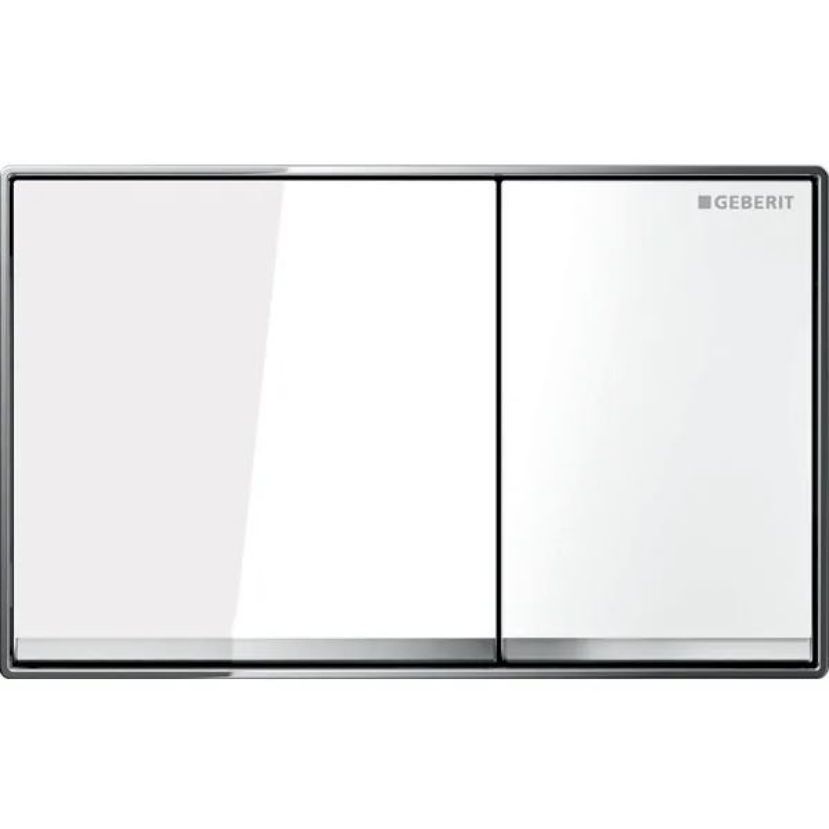 ΠΛΑΚΕΤΑ GEBERIT OMEGA 60 115.081.SI.1 ΛΕΥΚΟ ΓΥΑΛΙ - Image 2