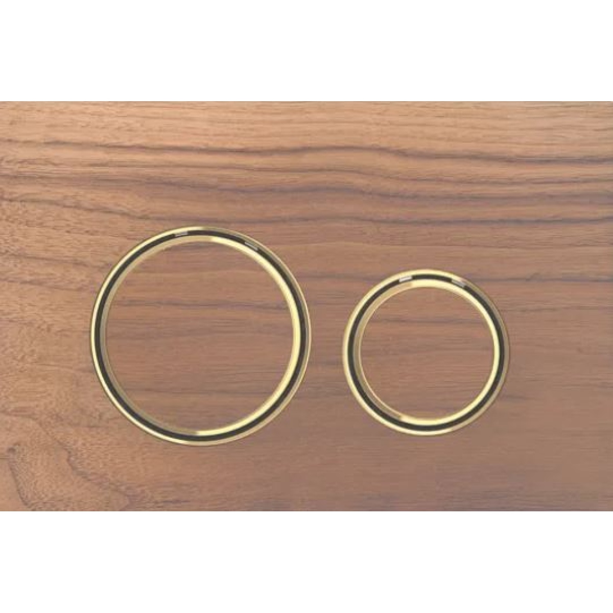 ΠΛΑΚΕΤΑ GEBERIT SIGMA 21 115.652.JX.1 BLACK WALNUT / BRASS - Image 2
