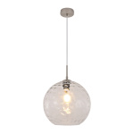 InLight Κρεμαστό φωτιστικό από διάφανο γυαλί 1XE27 D:30cm (4039-A-Transparent)