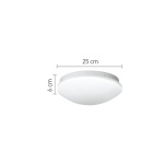 InLight Πλαφονιέρα οροφής LED 12W 3000K από ακρυλικό και μεταλλική βάση D:25cm (42015) - Image 2
