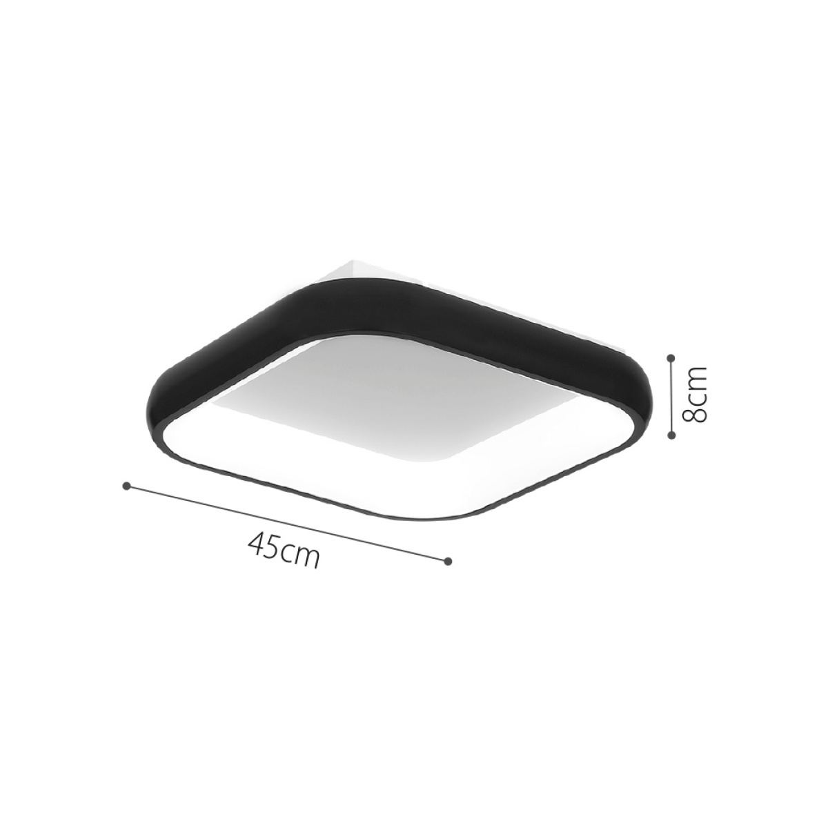 InLight Πλαφονιέρα οροφής LED 78W 3CCT από λευκό μέταλλο και ακρυλικό D:45cm (42030-White) - Image 2