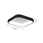 InLight Πλαφονιέρα οροφής LED 78W 3CCT από λευκό μέταλλο και ακρυλικό D:45cm (42030-White) - Image 2