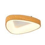 InLight Πλαφονιέρα οροφής LED 48W 4000K από καφέ μέταλλο και ακρυλικό D:46cm (42176-Β)