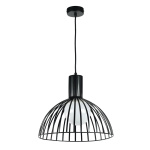 InLight Κρεμαστό φωτιστικό από μαύρο μέταλλο 1XE27 D:33cm (4346-Α-BL)