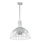 InLight Κρεμαστό φωτιστικό από λευκό μέταλλο 1XE27 D:33cm (4346-Α-WH)