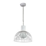 InLight Κρεμαστό φωτιστικό από λευκό μέταλλο 1XE27 D:25cm (4346-Β-WH)