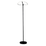 InLight Επιδαπέδιο φωτιστικό LED 20W 3000K από μαύρο μέταλλο και σωλήνα σιλικόνης D:150cm (45010)