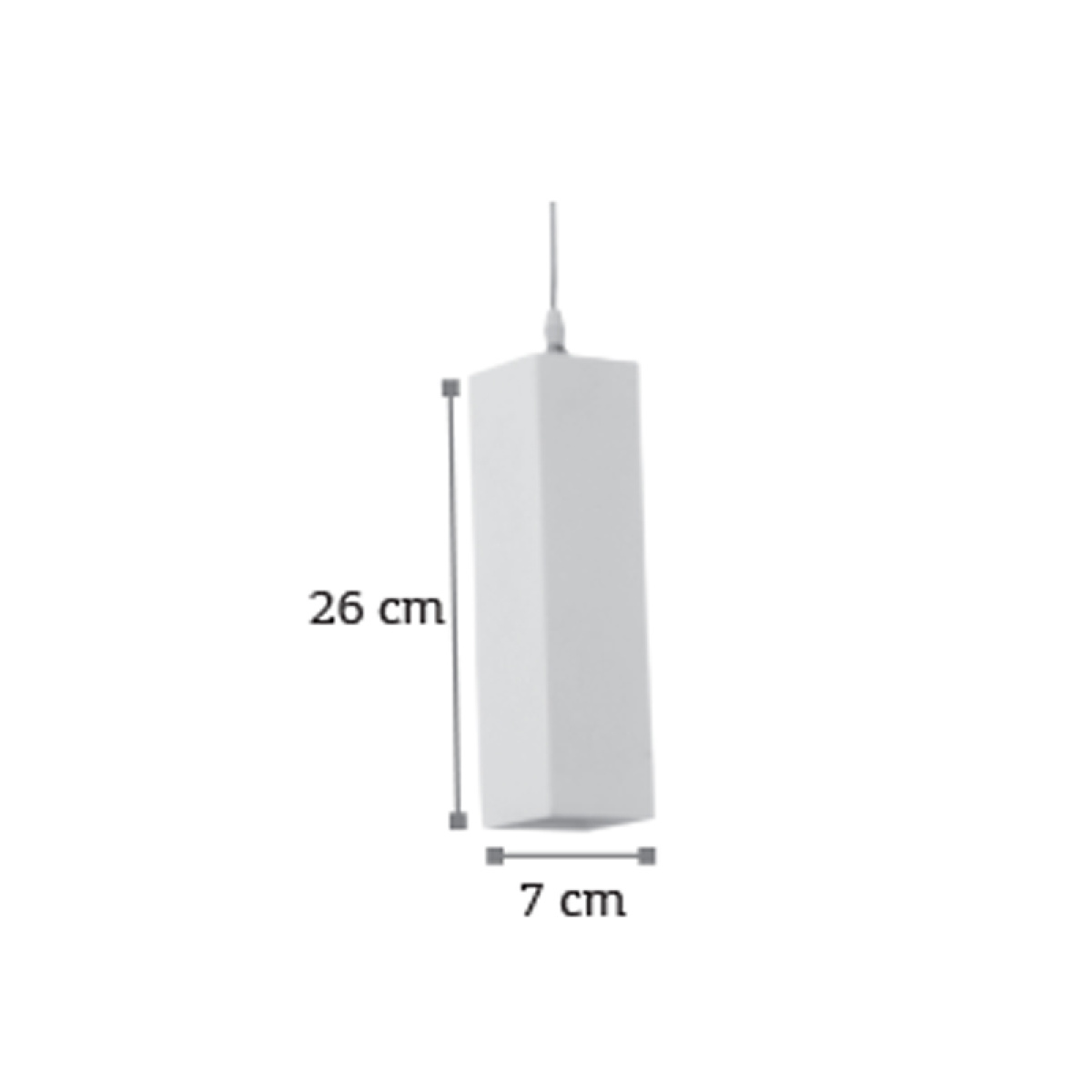 InLight Κρεμαστό φωτιστικό λευκό από γύψο 1XE27 D:7cm (4507) - Image 2