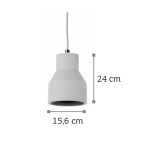 InLight Κρεμαστό φωτιστικό λευκό από γύψο 1XE27 D:15,6cm (4512) - Image 2