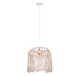 InLight Κρεμαστό φωτιστικό woolen μπεζ 1XE27 D:40cm (4532)