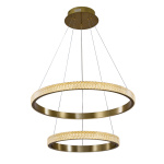InLight Κρεμαστό φωτιστικό LED 94W 3000K από χρυσαφί αλουμίνιο και ακρυλικό D:50cm (6033-A-GL)