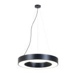 InLight Κρεμαστό φωτιστικό LED 40W 3000K σε μαύρη απόχρωση D:60cm (6041-60-BL)