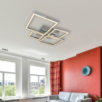 InLight Πλαφονιέρα οροφής LED 70W 3CCT σε χρυσαφί απόχρωση D:65cm (6051-GL) - Image 2